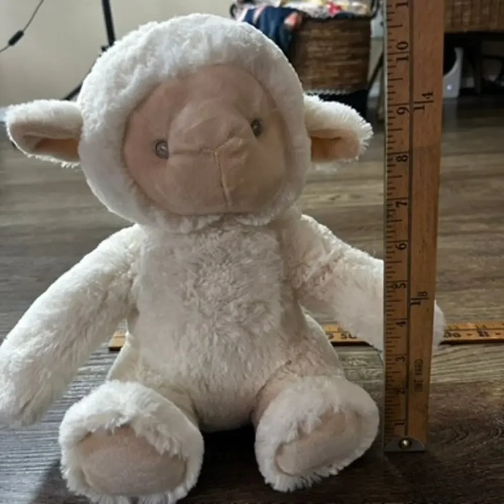 SILVER ONE Cream White Lamb Plush 12" Soft Cuddly Squishy - Picture 11 of 11